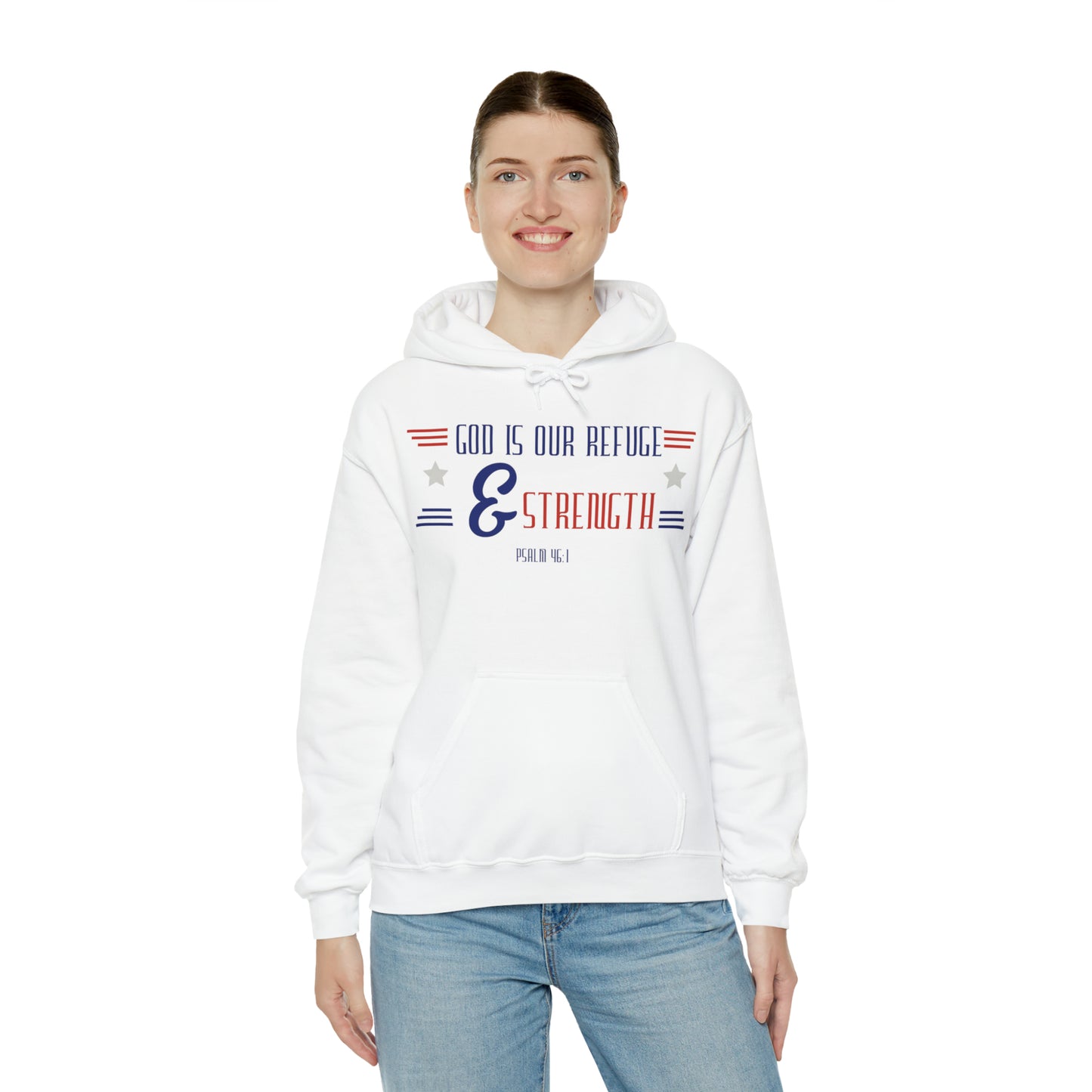 God is Our Refuge Unisex Heavy Blend™ Hooded Sweatshirt