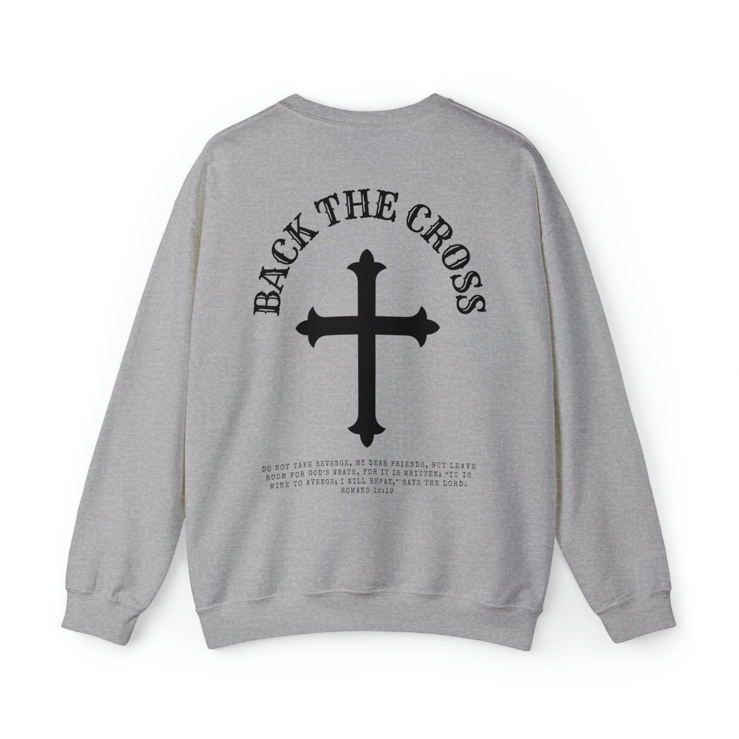 Back the Cross Unisex Heavy Blend™ Crewneck Sweatshirt