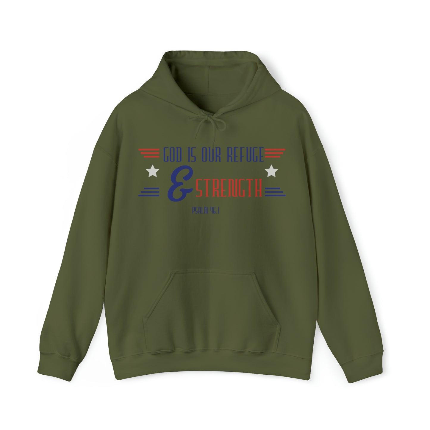 God is Our Refuge Unisex Heavy Blend™ Hooded Sweatshirt