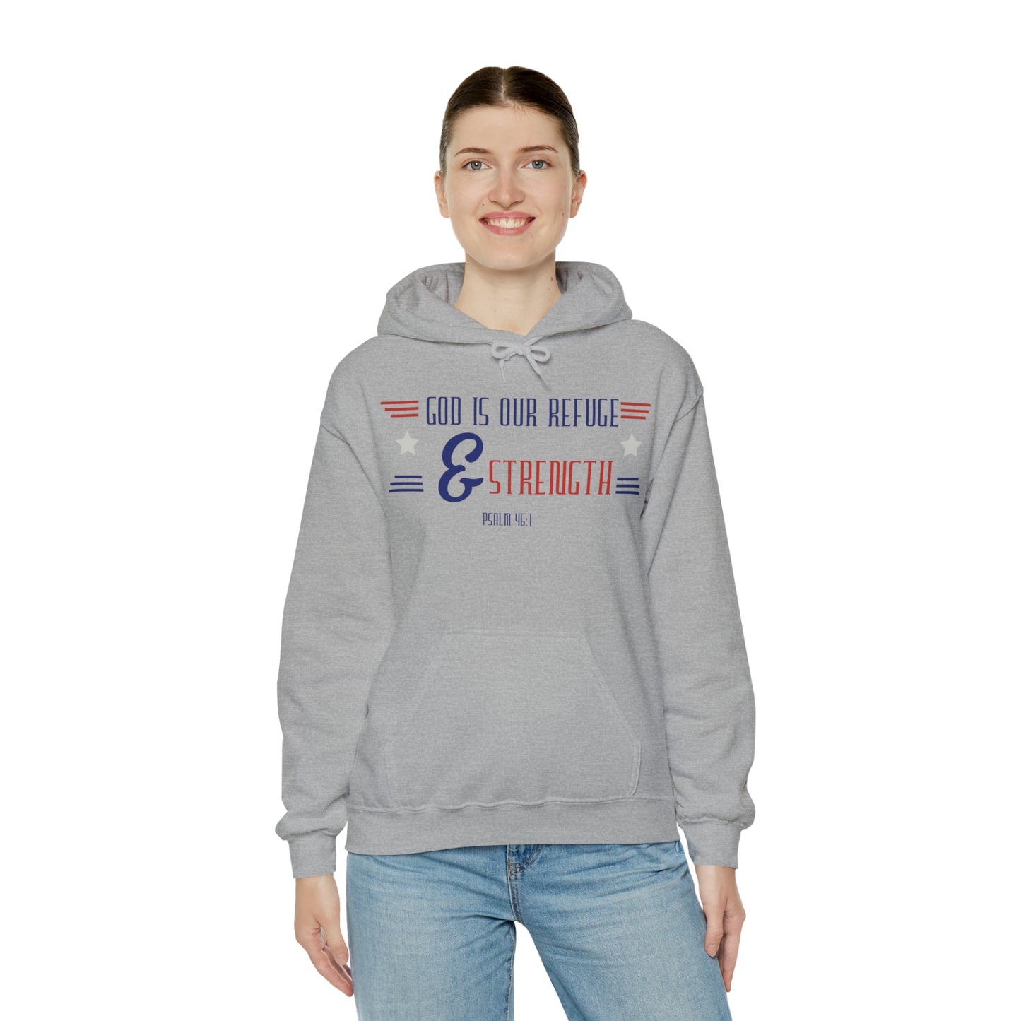 God is Our Refuge Unisex Heavy Blend™ Hooded Sweatshirt