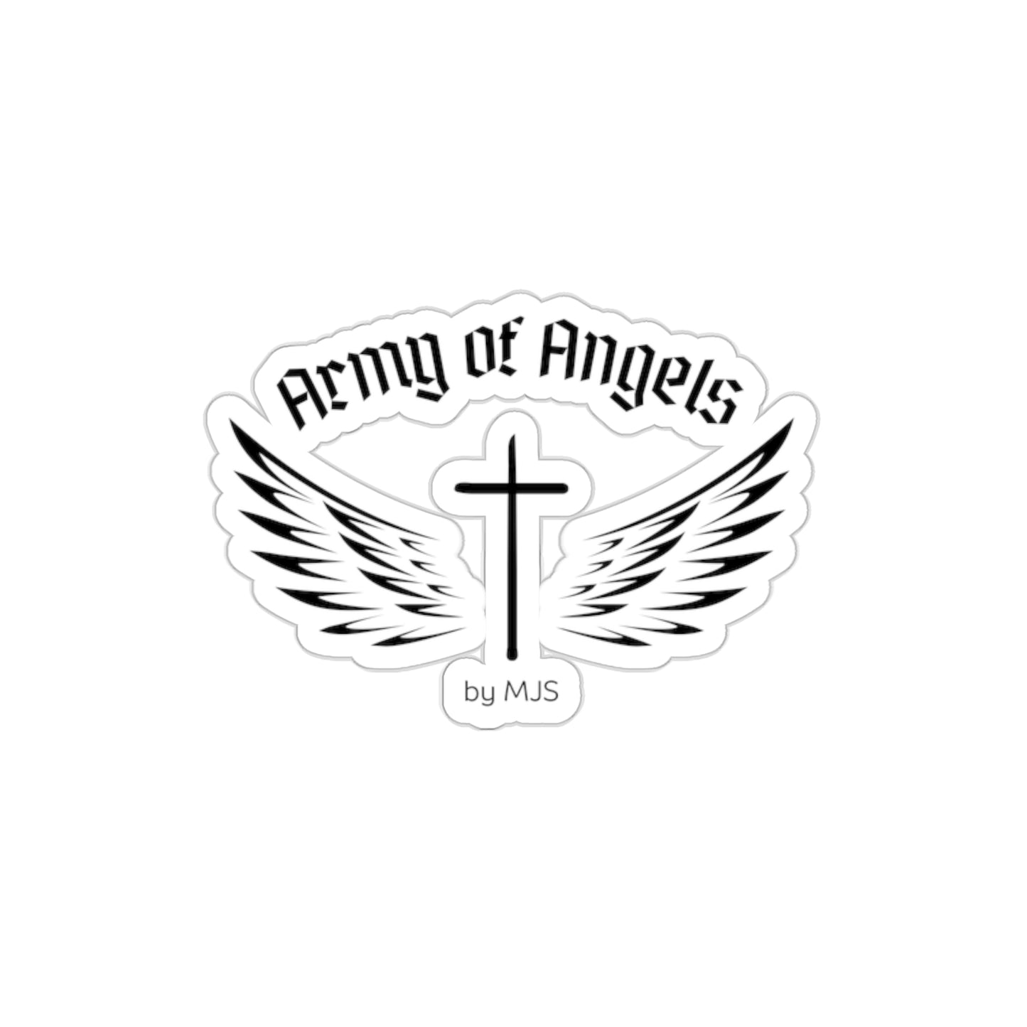 Army of Angel Logo Die-Cut Stickers- multiple sizes