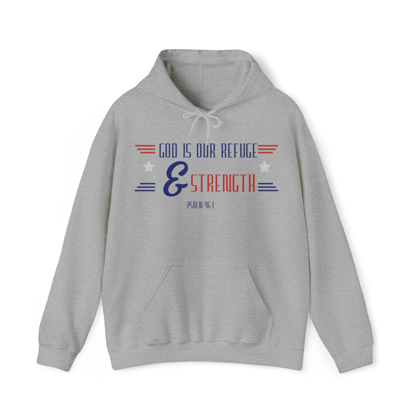 God is Our Refuge Unisex Heavy Blend™ Hooded Sweatshirt