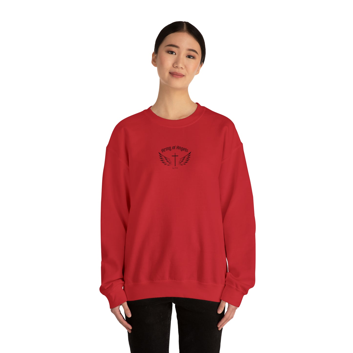 Back the Cross Unisex Heavy Blend™ Crewneck Sweatshirt