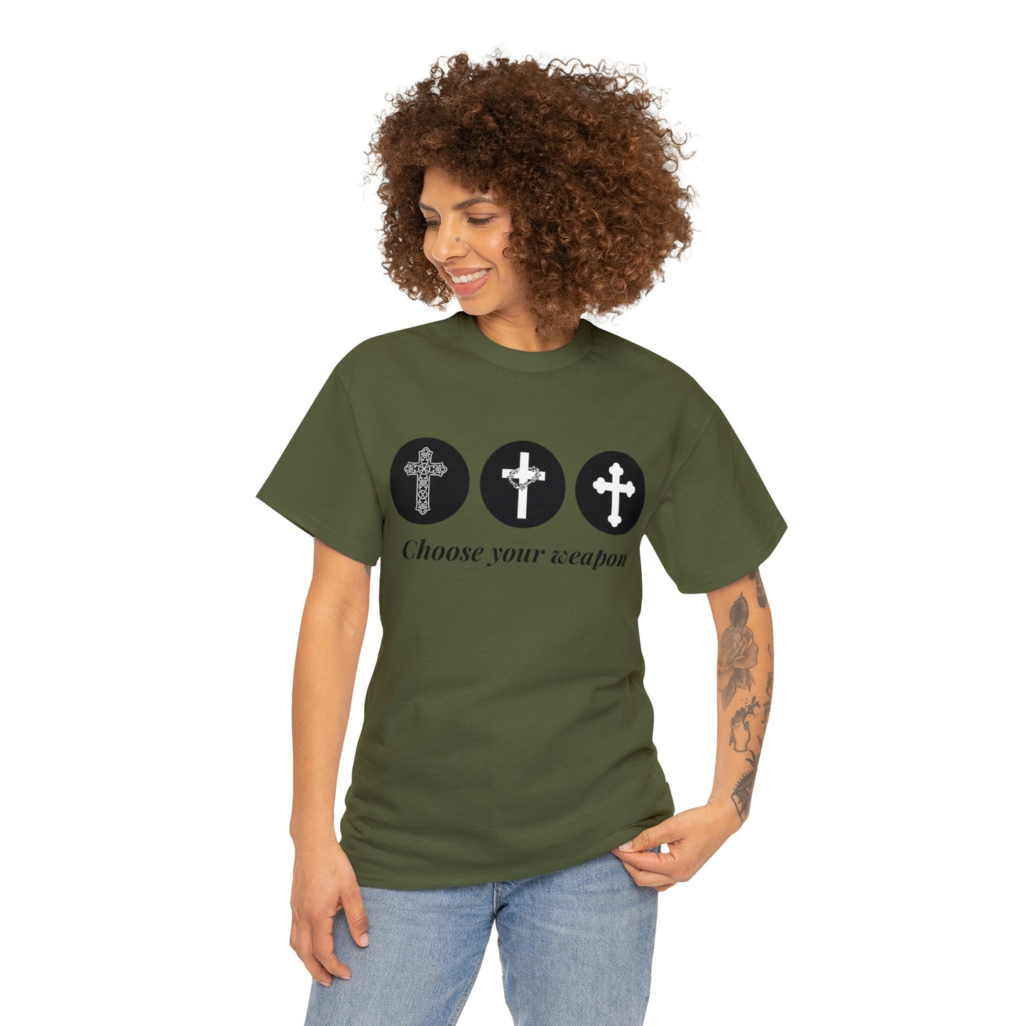 Choose your weapon unisex t-shirt