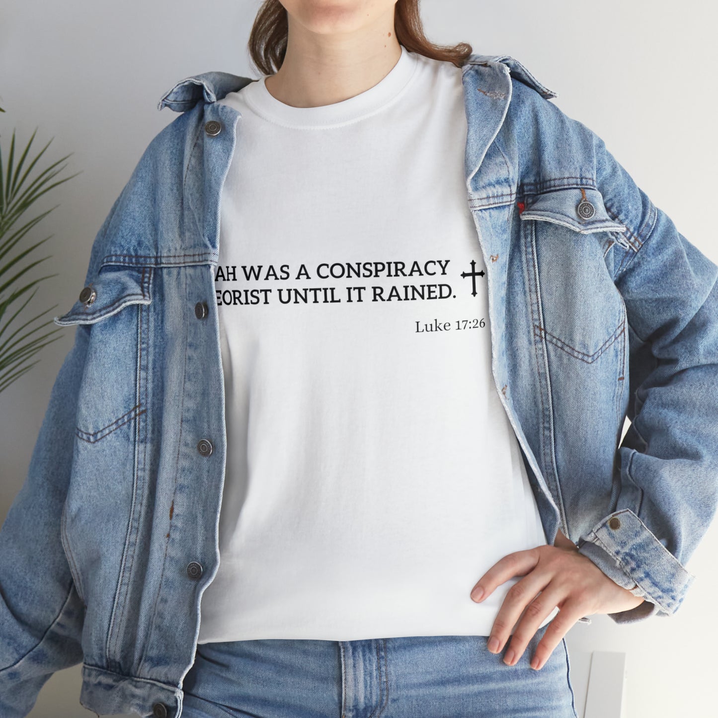 Noah was a Conspiracy Theorist Unisex Heavy Cotton Tee