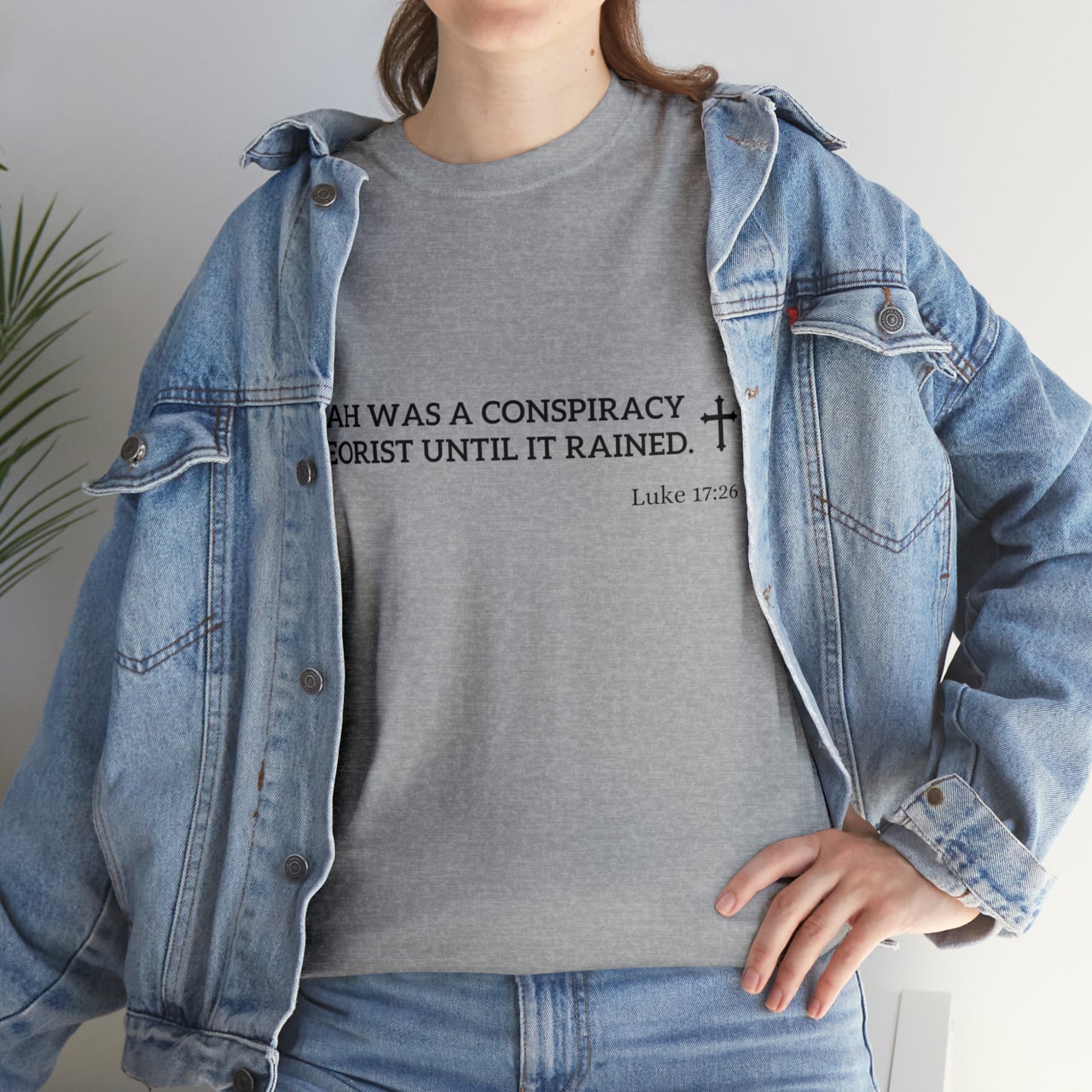 Noah was a Conspiracy Theorist Unisex Heavy Cotton Tee