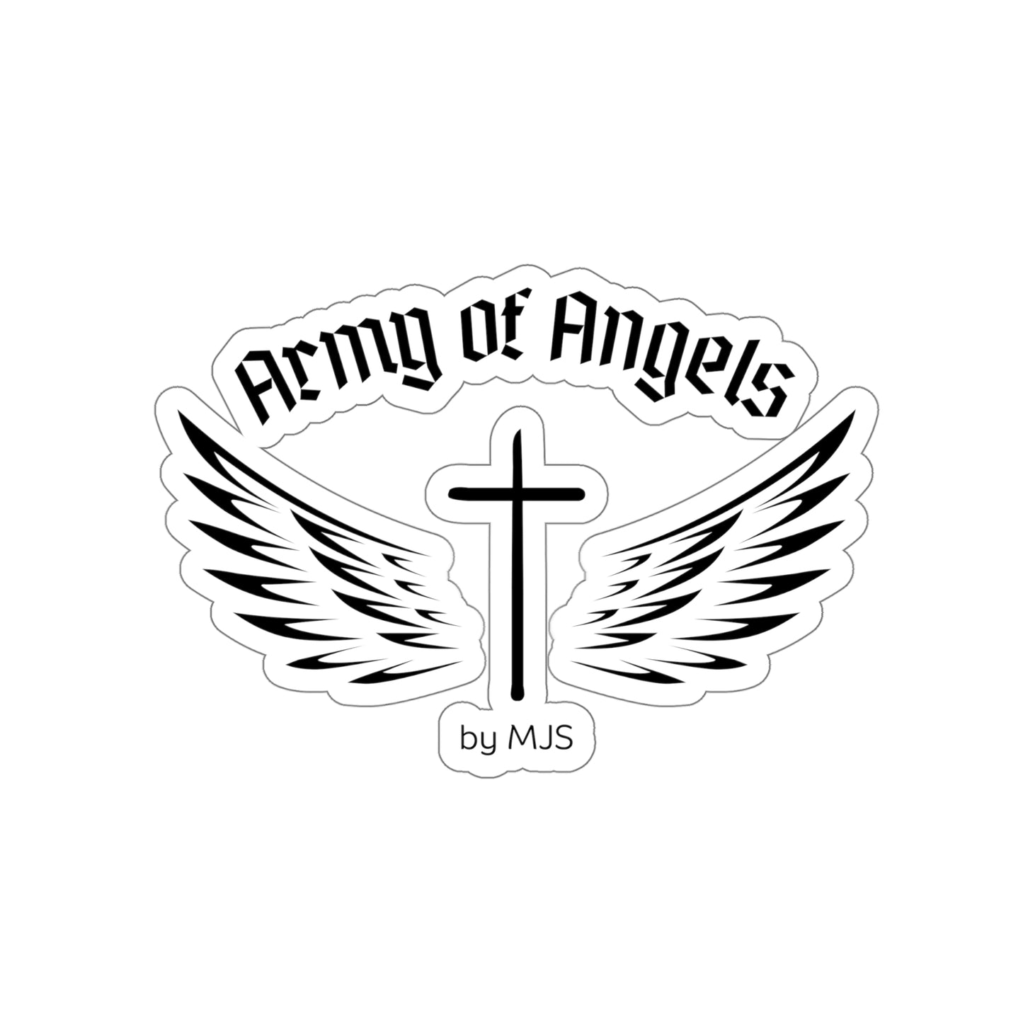 Army of Angel Logo Die-Cut Stickers- multiple sizes