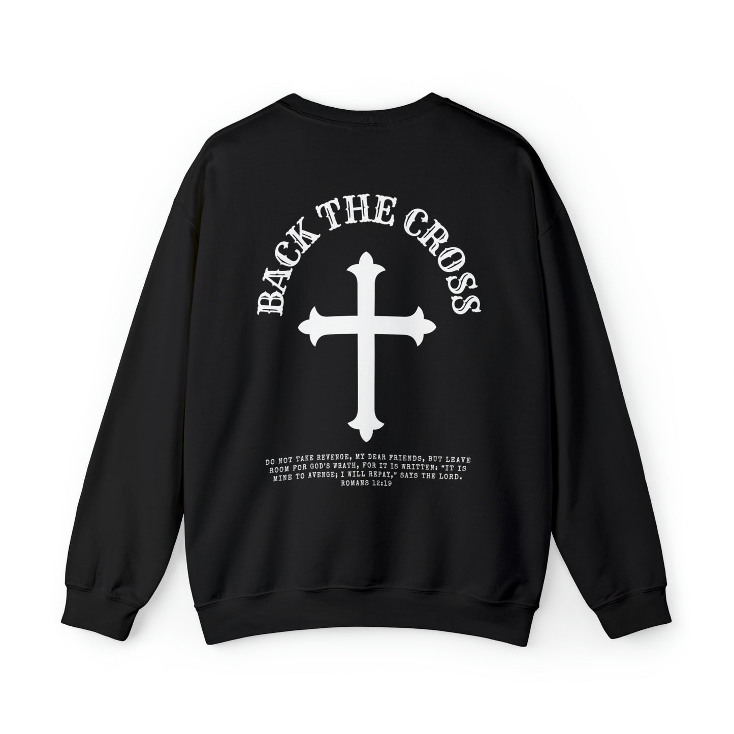 Back the Cross Unisex Heavy Blend™ Crewneck Sweatshirt