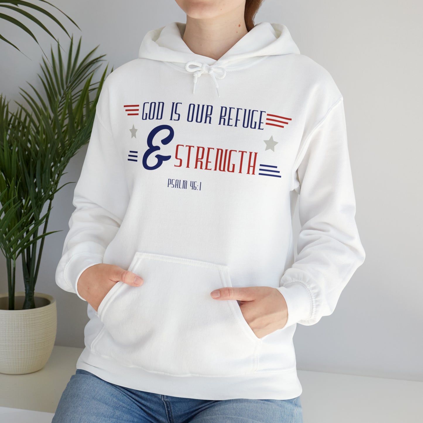 God is Our Refuge Unisex Heavy Blend™ Hooded Sweatshirt