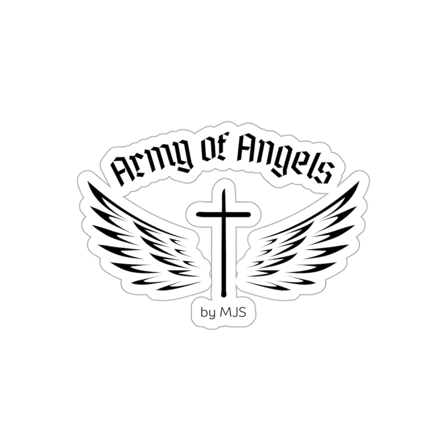 Army of Angel Logo Die-Cut Stickers- multiple sizes