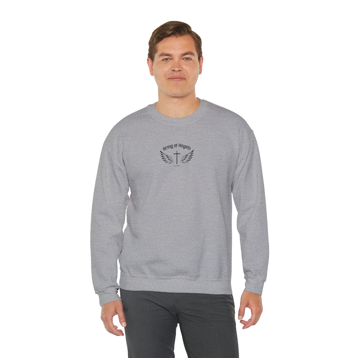 Back the Cross Unisex Heavy Blend™ Crewneck Sweatshirt