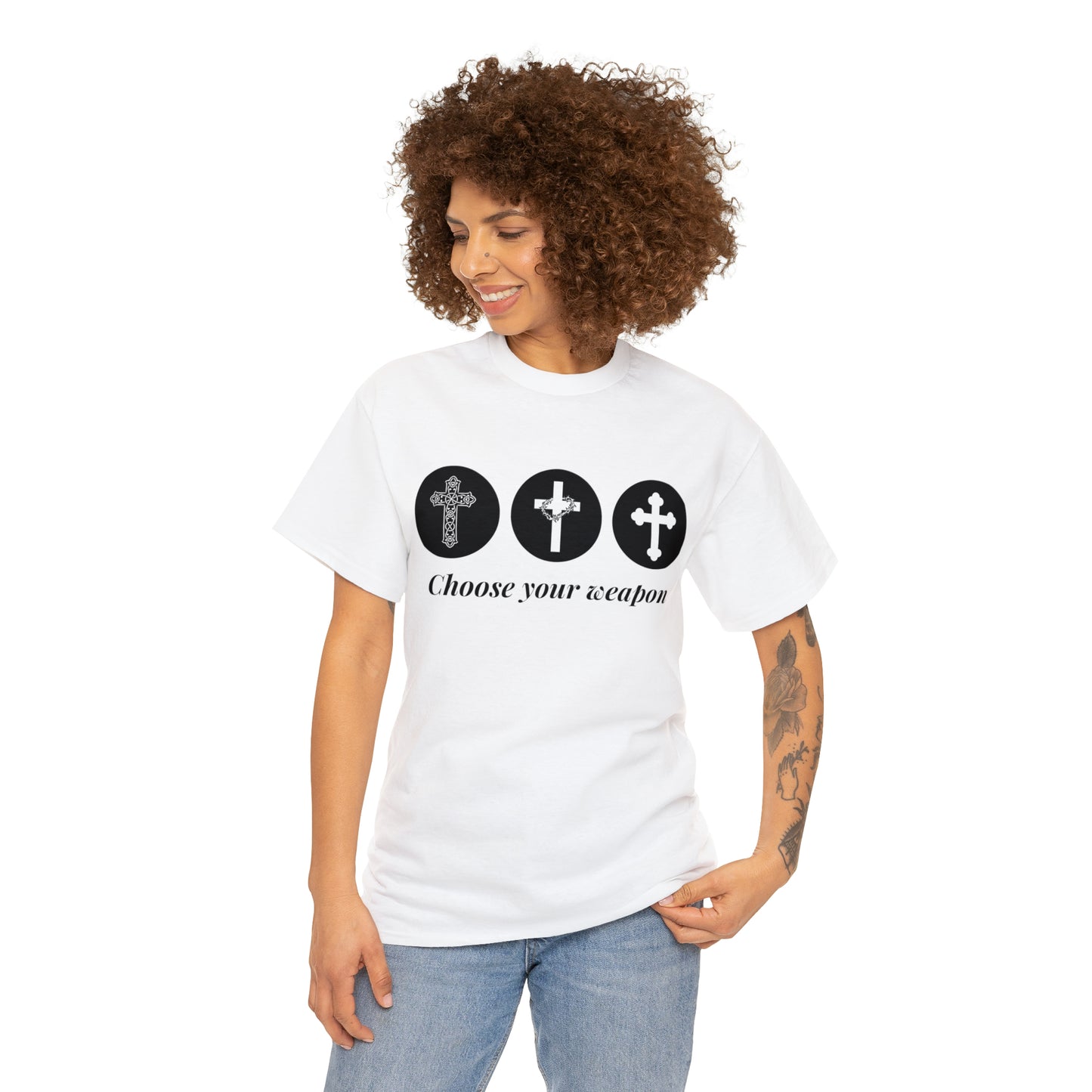 Choose your weapon unisex t-shirt