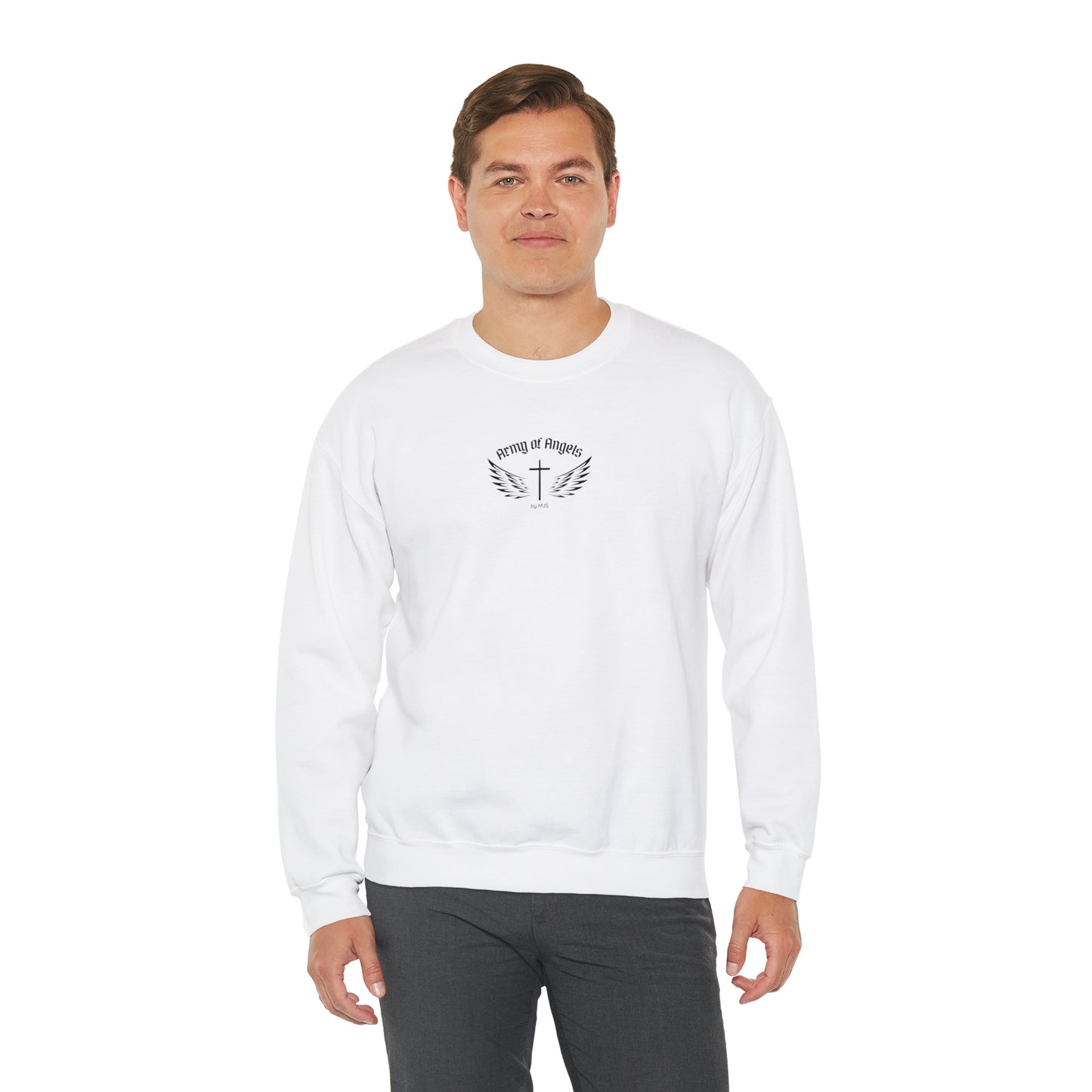 Back the Cross Unisex Heavy Blend™ Crewneck Sweatshirt