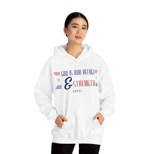 God is Our Refuge Unisex Heavy Blend™ Hooded Sweatshirt