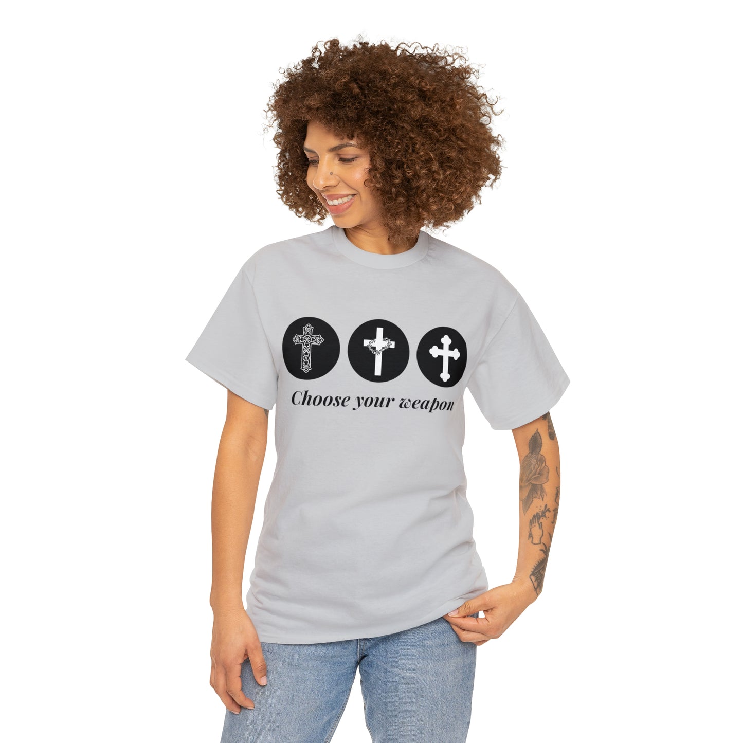 Choose your weapon unisex t-shirt